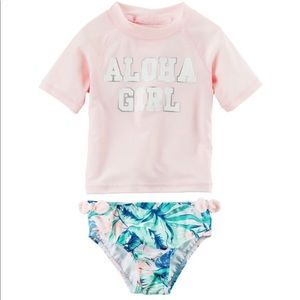 Carter's Aloha Girl Rashguard Set